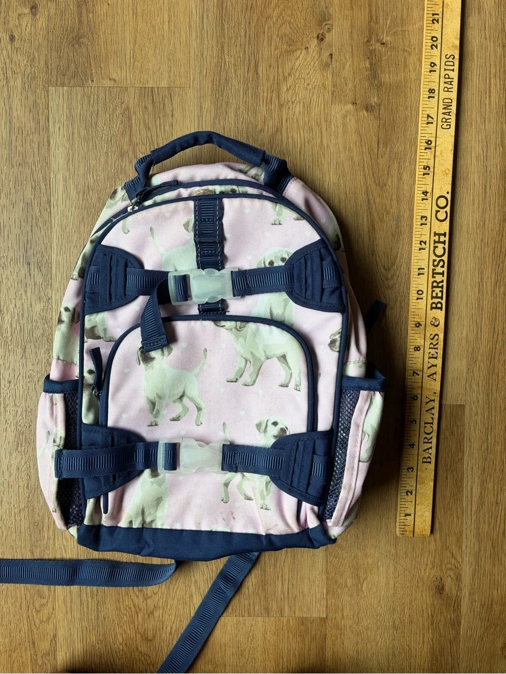 Pottery Barn Kids Pink Puppy Dog Backpack Small Preschool Toddler Book Bag